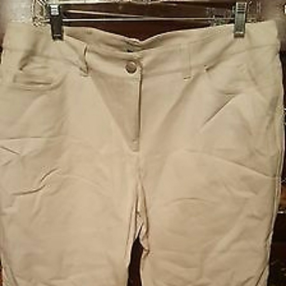Eileen Fisher Pants - NWOT Eileen Fisher tan cotton cropped pants PL